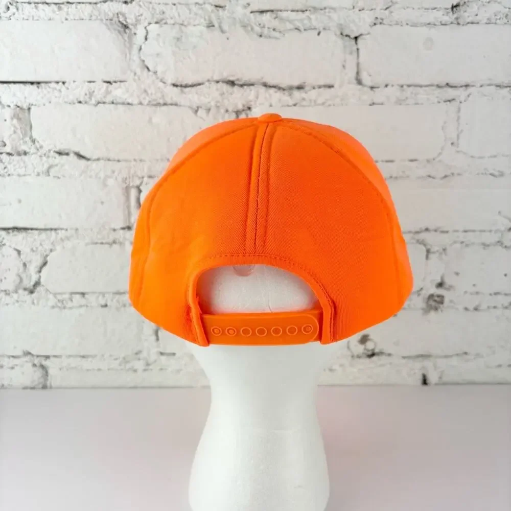 Vintage Hunting Construction Orange Snapback Hat